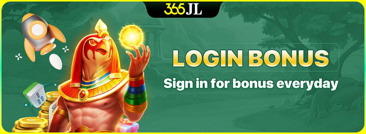 Login bonus promotional banner